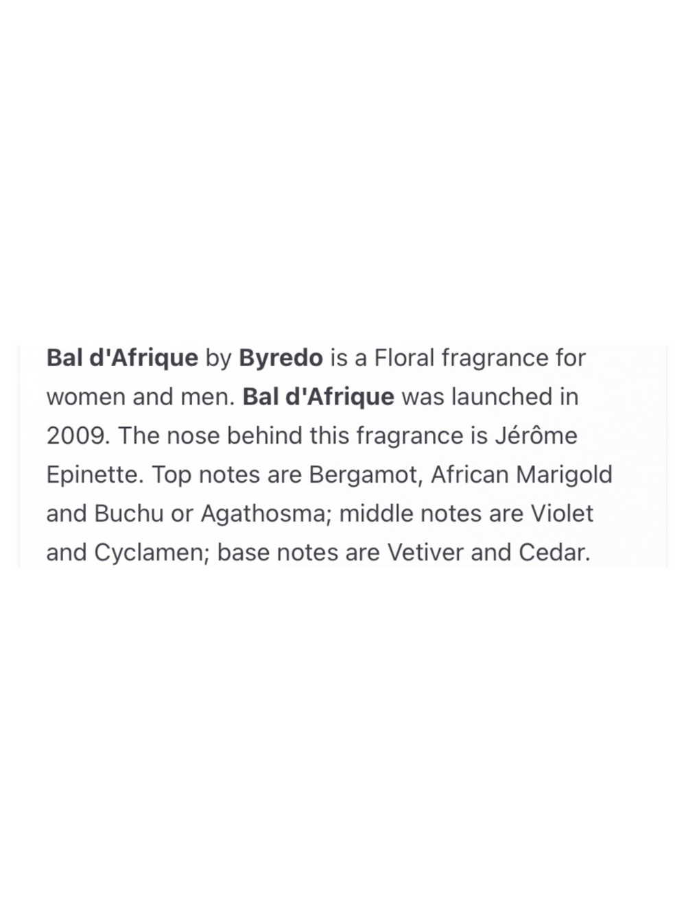 BYREDO Bal D’Afrique Eau de Parfum - .27 fl oz NIB PRICE IS FIRM - Picture 8 of 8